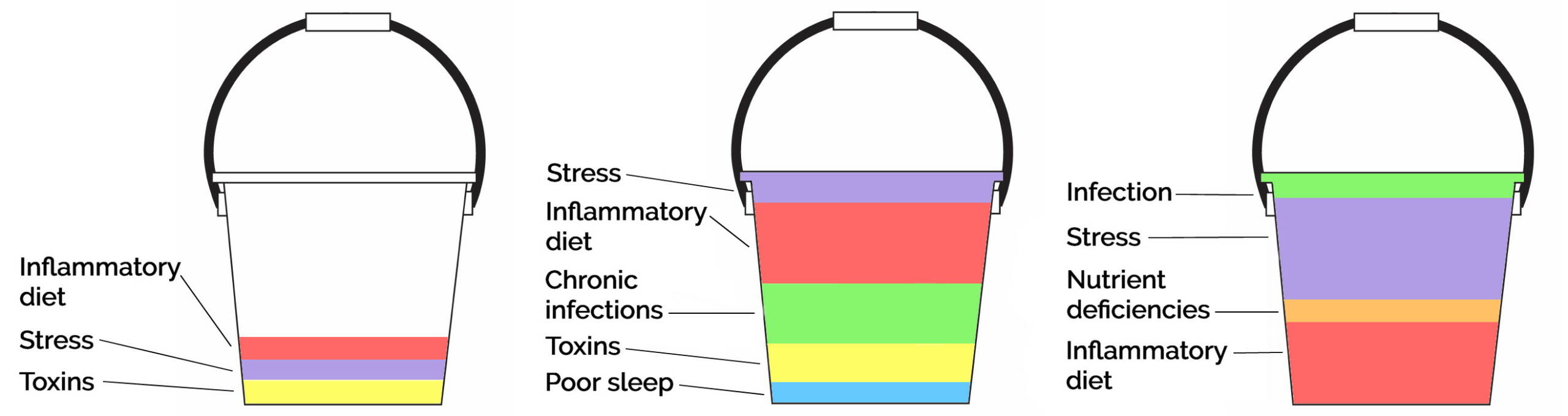 Total body burden autoimmune disease